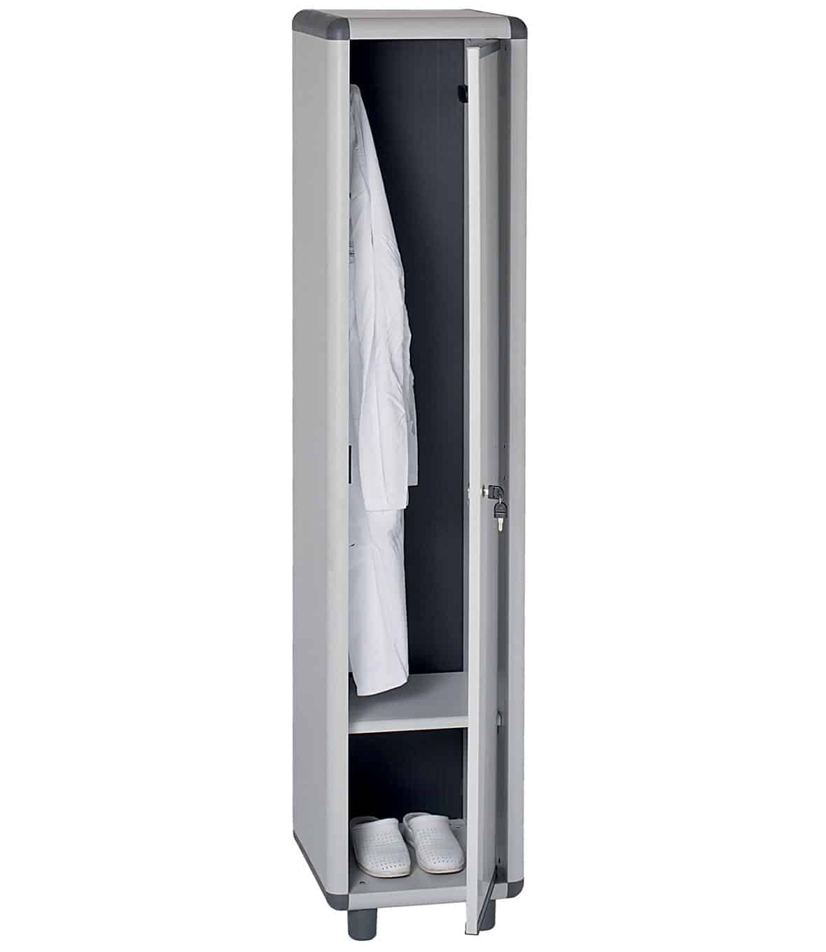 EASY 170 1 ANTA P39 | Armadietto Spogliatoio Armadio Sporco Pulito 1 Anta 175x39x39 in Acciaio colore Grigio -