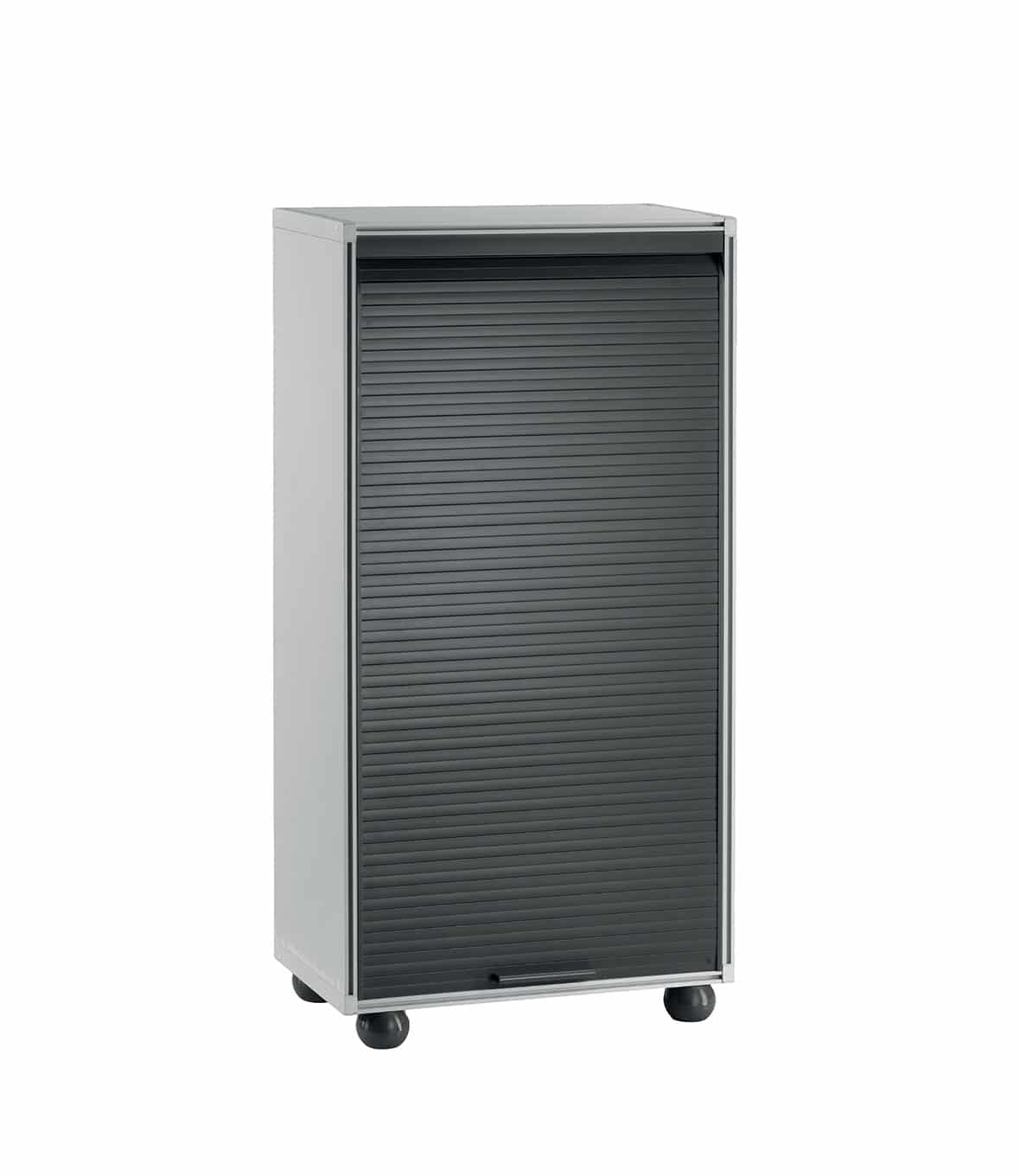 GARAGE 120 S/1/TP | Armadio Modulare per garage in pvc con serranda 62,5x35x120h colore grigio scuro