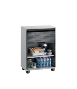 GARAGE 80 S/1/TP | Armadio Modulare per garage in pvc con serranda 62,5x35x80h colore grigio scuro