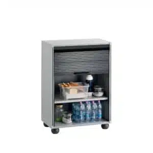 GARAGE 80 S/1/TP | Armadio Modulare per garage in pvc con serranda 62,5x35x80h colore grigio scuro