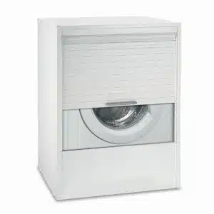 Mobile coprilavatrice a serrandina bianco in resina plastica da esterno 67x59.5x90.5 - V70.03.004