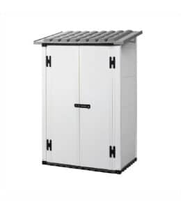 URBAN 100 2 Porte | Casetta da giardino portautensili pvc box colore grigio chiaro