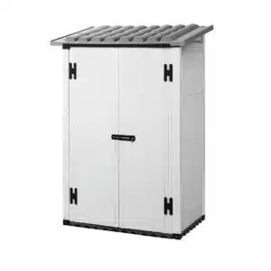 URBAN 100 2 Porte | Casetta da giardino portautensili pvc box colore grigio chiaro