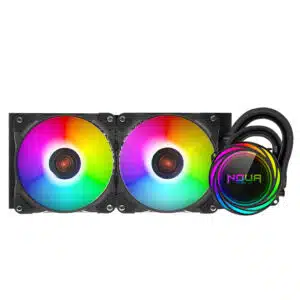 Dissipatore a Liquido Noua Polaris Pro LM240P Argb TDP 260W Dual Pump Cpu Intel 1700/1200 Amd Am4 2*Fan 120mm Argb