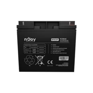 NJOY Batteria Ermetica al Piombo VRLA Ricaricabile 12 V Capacità 5,85 Ah - per UPS, Sistemi di Videosorveglianza e Allarme