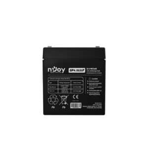 NJOY Batteria Ermetica al Piombo VRLA Ricaricabile 12 V Capacità 4,5 Ah - per UPS, Sistemi di Videosorveglianza e Allarme
