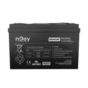 NJOY GE10012KF Batteria GEL 12V 100Ah a Ciclo Profondo per Camper, Barca, Sistema Solare, UPS, Non Richiede Manutenzione