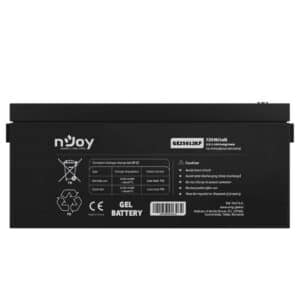 NJOY GE25012KF Batteria GEL 12V 60Ah a Ciclo Profondo per Camper, Barca, Sistema Solare, UPS, Non Richiede Manutenzione