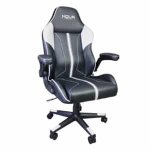 Sedia Gaming Noua Zen Bianco Braccioli Imbottiti Girevole 360 Gradi Classe 4 fino a 150Kg