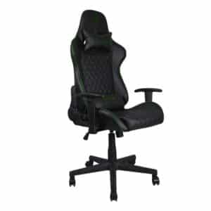 Sedia Gaming Noua Kui K7 Nero/Verde Braccioli 2D e Schienale Inclinabile