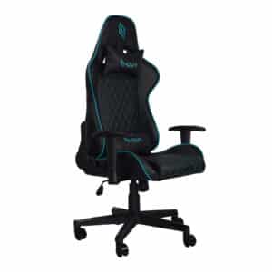 Sedia Gaming Noua Kui K7 Nero/Blu Chiaro Braccioli 2D e Schienale Inclinabile