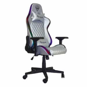 Sedia Gaming Noua RGB Mao M9 Silver Braccioli 4D Base Butterfly Schienale Reclinabile