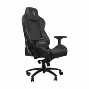 Sedia Gaming Noua Wei W1 in Pelle Black/Gold Braccioli 4D Base Nylon Frog Schienale Reclinabile