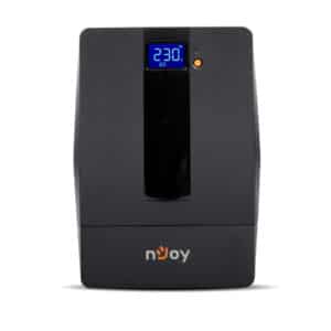 nJoy Horus Plus 1500VA Gruppo di Continuità 900 Watt, Line Interactive, Onda Sinusoidale Simulata, Display LCD, Touch Screen, AVR, USB, 4 Uscite Shuko, Rj11 RJ45 In/Out, 2 Batterie - Garanzia 3 Anni