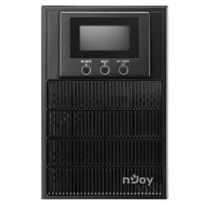 nJoy Aten Pro 1000VA Gruppo di Continuità 900 Watt, Doppia Conversione OnLine, Onda Sinusoidale Pura, Display LCD, USB, RS232, 3 Uscite Schuko, Software per Gestione UPS, 2 Batterie