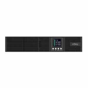 NJOY Aster 2000VA Gruppo di Continuità 1800 Watt, Doppia Conversione On-Line, Onda Sinusoidale Pura, UPS Rack 2U, Display LCD, 8 Uscite IEC C13, AVR, USB, Software per Gestione UPS