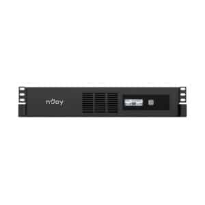 NJOY Code 600 Gruppo di Continuità 600VA 360 Watt, Line Interactive, Onda Sinusoidale Simulata, UPS Rack 2U, 4 Uscite IEC C13, AVR, USB, Software per Gestione UPS, 1 Batteria, Garanzia 3 Anni