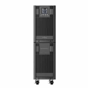 NJOY Aster 6000VA Gruppo di Continuità 5400 Watt, Doppia Conversione On-Line, Onda Sinusoidale Pura, UPS Rack 2U, Display LCD, 8 Uscite IEC C13, AVR, USB, Software per Gestione UPS
