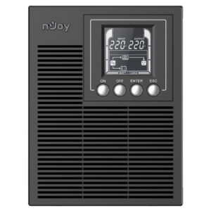 NJOY Echo Pro 1000 Gruppo di Continuità UPS Tower 1000VA 800 Watt Doppia Conversione OnLine Onda Sinusoidale Pura, USB, 3 Uscite Schuko, RS232, EPO, Slot SNMP, 2 Batterie 12V-7Ah