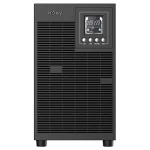 NJOY Echo Pro 3000 Gruppo di Continuità UPS Tower 3000VA 2400 Watt Doppia Conversione OnLine Onda Sinusoidale Pura, 4 Uscite Schuko, USB, RS232, EPO, Slot SNMP, 6 Batterie 12V-7Ah