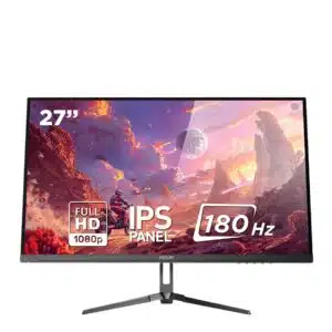 Monitor 27 Pollici Noua HorusX RGB IPS 1920x1080 180Hz HDMI DP Audio in, Speaker, Usb