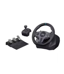 PXN V9 Kit Volante da Corsa Gaming + Pedaliera a 3 + Leva Cambio 6 Marce  per PC, Xbox, PS4