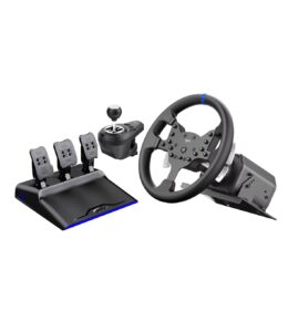 PXN V99 Kit Volante da Corsa + Pedaliera a 3 + Leva Cambio 6 Marce a H per PC, Xbox, PS4