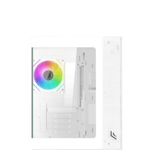 Noua Case Micro Atx Vision ZH100 Mini Bianco 3*USB3.0/2.0 1*Fan Argb Front e Side Glass