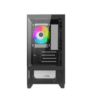 Case Micro-Atx Nuwo Clash CK100 Nero 0.45MM SPCC 2*USB3.0/2.0 3*Fan Argb Front e Side Glass
