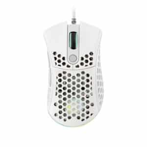 Mouse Ottico Usb Gaming Noua Myst Mesh Bianco RGB Pixart 3325 7 Tasti 10000DPI Regolabili