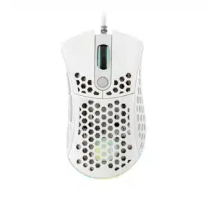 Mouse Ottico Usb Gaming Noua Myst Mesh Bianco RGB Pixart 3325 7 Tasti 10000DPI Regolabili