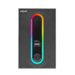 Ups 600VA Gruppo Di Continuità Noua Zeus RGB ULP600VA Line Interactive 360W Onda Sinusoidale Simulata 2*Uscite Shuko + USB 5V/2A