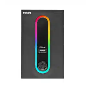 Ups 600VA Gruppo Di Continuità Noua Zeus RGB ULP600VA Line Interactive 360W Onda Sinusoidale Simulata 2*Uscite Shuko + USB 5V/2A