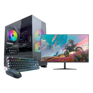 Bundle A4Z – PC GAMING SKIES Ryzen 7 5700X Monitor 24" 100HZ Horus Tastiera Meccanica Raid RGB e Mouse Loop RGB