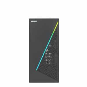 Case Office m-Atx Nuwo Itak IK150 Nero 3*USB3./2.0 Strip LED Front e Side Glass con Alimentatore 500W