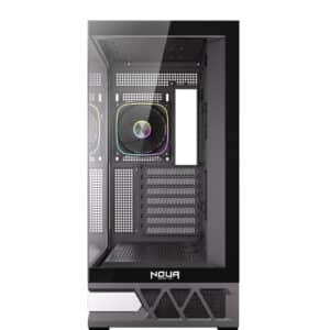 Case Atx Noua Orizon MK100 Nero 0.60MM SPCC 2*USB3.0 1*Type-C 1*Fan Argb Front & Side Glass