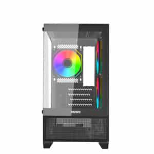 Case m-Atx Nuwo Flow FK100 Nero 0.6MM SPCC 2*USB3.0/2.0 3*Fan Argb Front e Side Glass