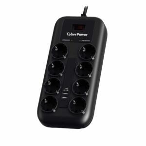 CyberPower P0820SUF0-DE - Multipresa Filtrata Professionale a 8 Prese, Protezione Sovratensioni e 2 Porte USB