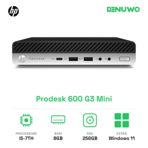 HP Prodesk 600 G3 Mini PC Intel Core i5 - 7ª  8GB SSD M.2 NVMe 256GB Ricondizionato Grado A