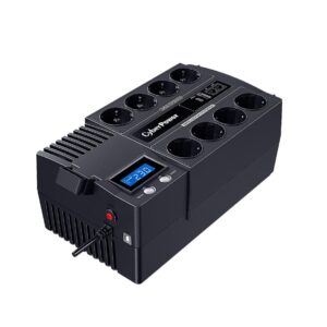 CyberPower BR1200ELCD - Gruppo di Continuità (UPS) da 1200VA / 720W, Display LCD e 8 Prese Schuko