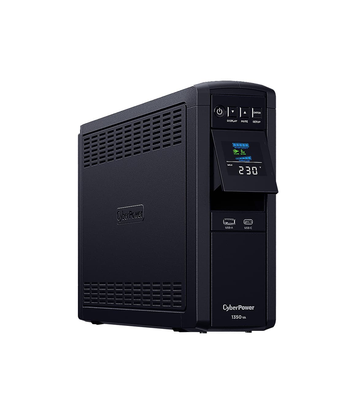 CyberPower CP1350EPFCLCD - UPS Professionale Onda Sinusoidale Pura 1350VA / 810W, AVR, 6 Prese Schuko - immagine 2