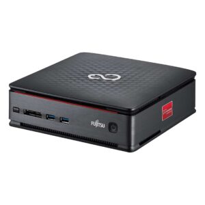 Fujitsu Esprimo Mini Pc Computer Fisso Desktop Intel i7 4th, Ram 8GB, SSD 256GB, Windows 10 Pro + Libre Office, Wi-Fi Usb (Ricondizionato)