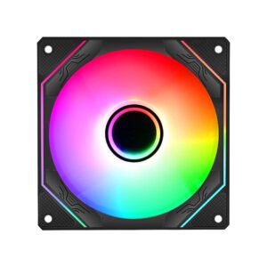 Ventola Nuwo Vibe Nero ARGB 120mm (1Fan) 1800Rpm 3x Halo Mirror Antivibration