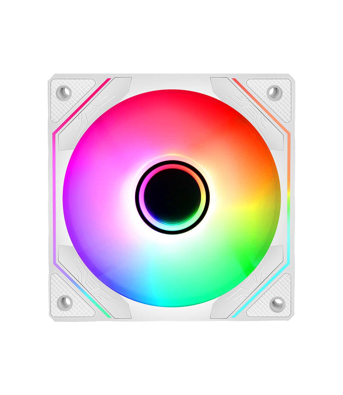Ventola Nuwo Vibe Bianco ARGB 120mm (1Fan) 1800Rpm 3x Halo Mirror Antivibration