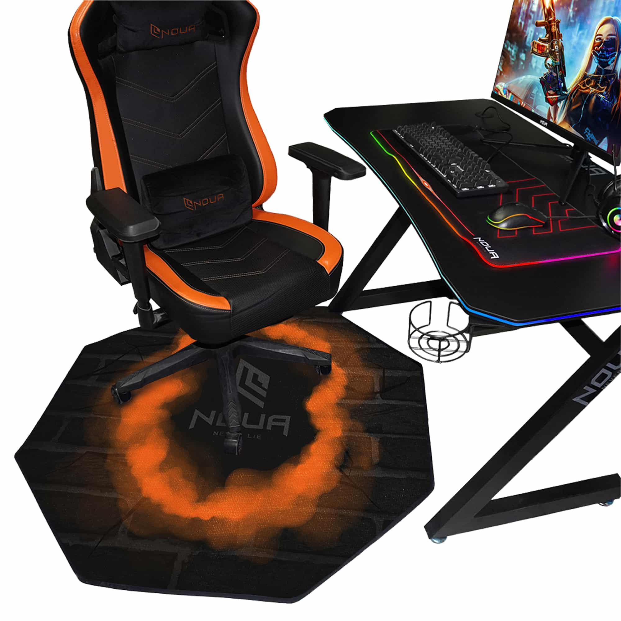 Floor Pad Noua Clubs Tappeto da Pavimento per Sedia Gaming Ufficio - immagine 4