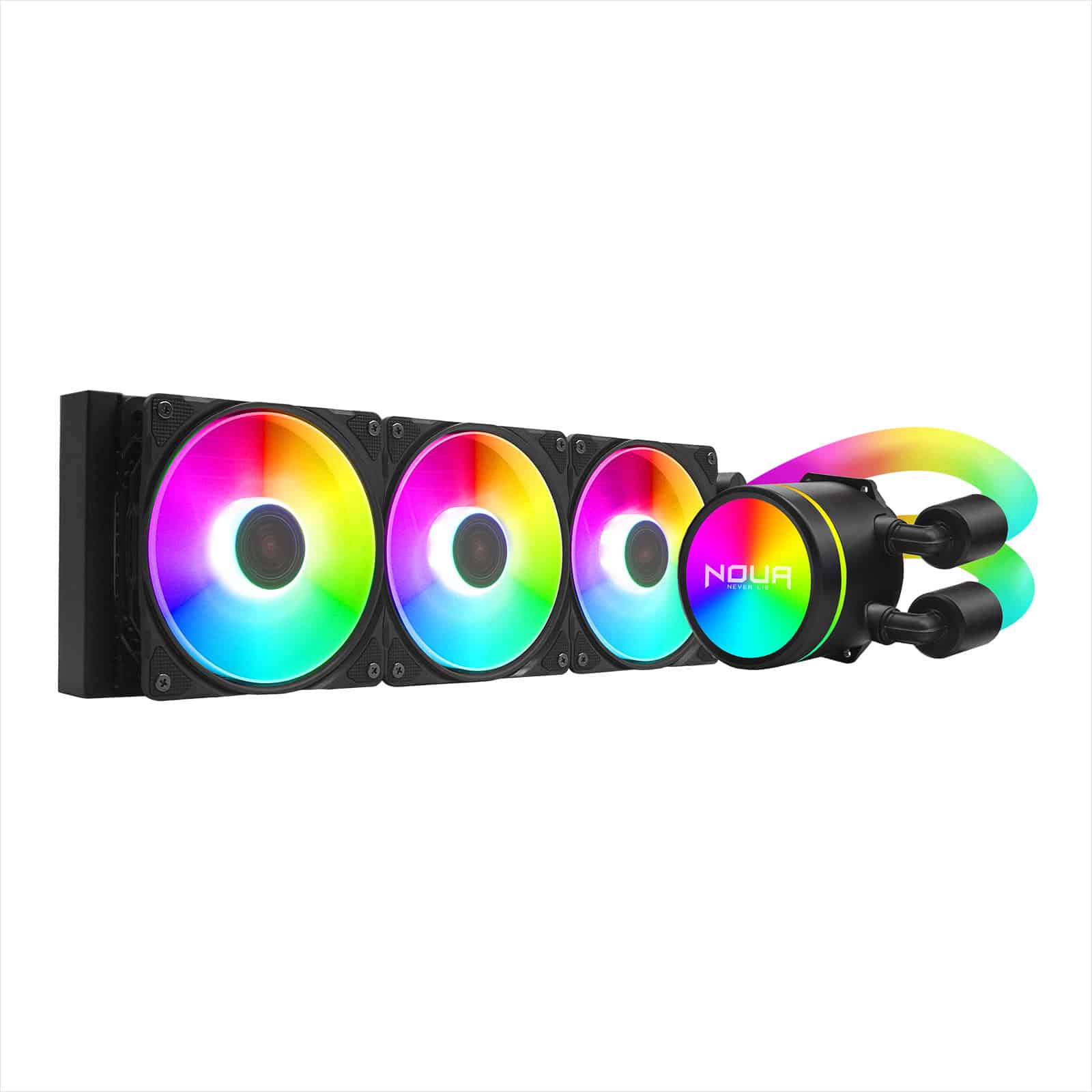 Dissipatore a Liquido Noua Glacial GL360P Argb TDP 320W Cpu Intel 1700/1200 Amd Am4 3*Fan 120mm PWM Argb