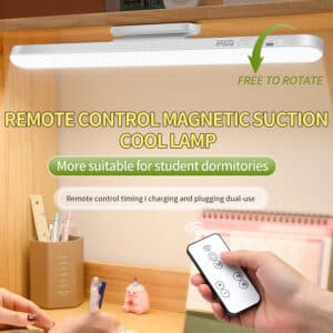Barra LED Magnetica Scrivania 45cm XL | 40 LED Ricaricabile 1500mAh con Telecomando & Touch
