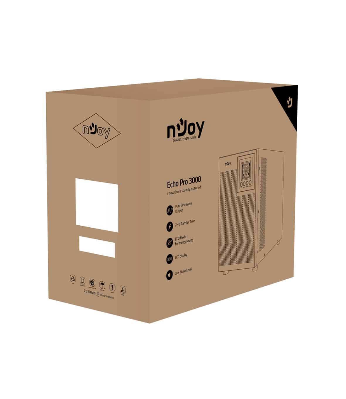 nJoy Echo Pro 3000 Gruppo di Continuità 2400 Watt - immagine 5