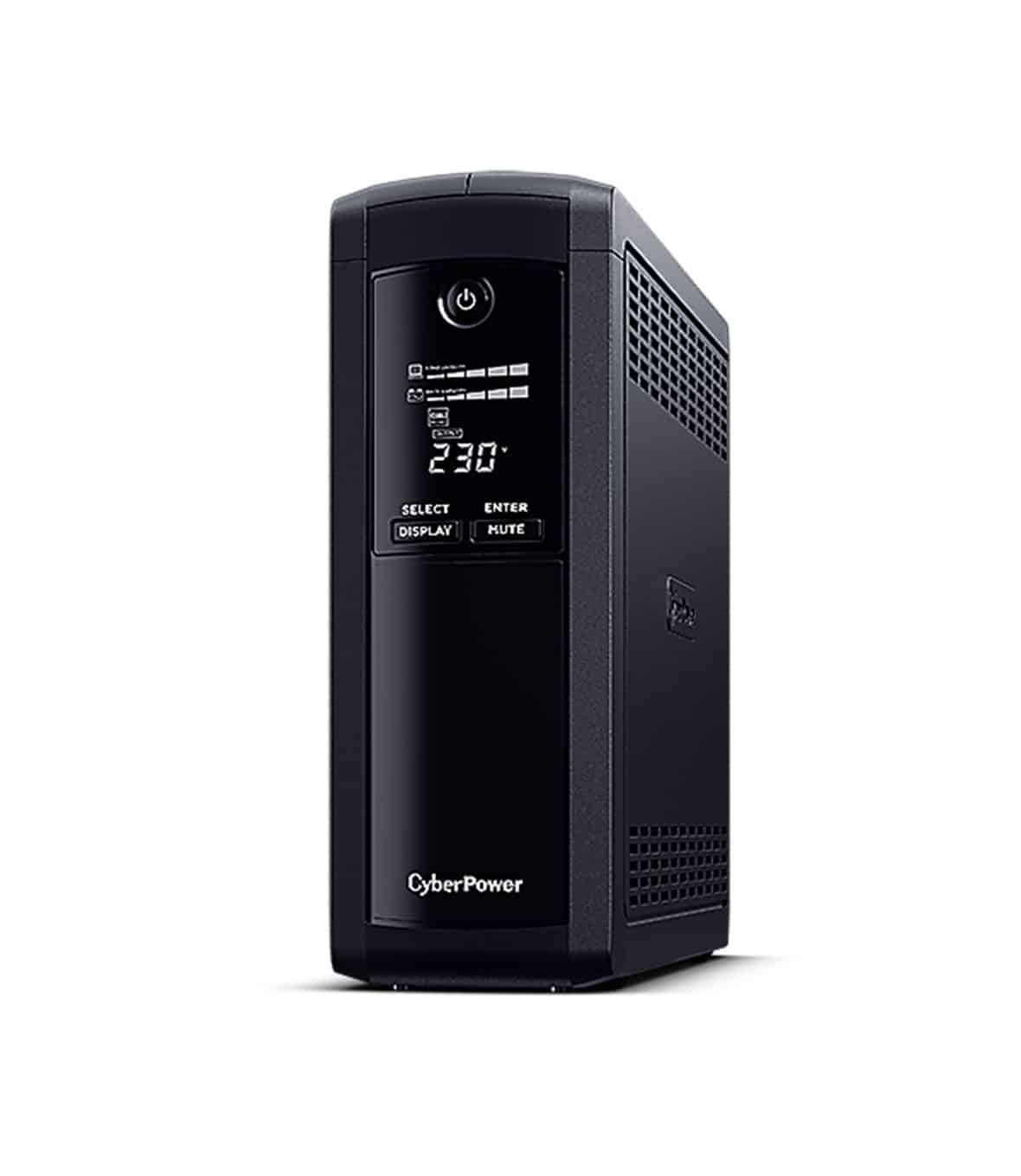 CyberPower VP1600ELCD - UPS Professionale da 1600VA / 960W, Display LCD e 5 Prese Schuko